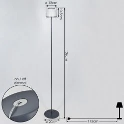 Hofstein Abuya Außenstehleuchte LED Anthrazit, 1-flammig -Günstiges Wegeleuchten Geschäft abuya aussenstehleuchte h3394328 3