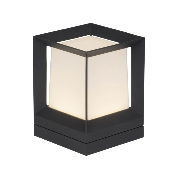 AEG Kubus Außensockelleuchte LED Anthrazit, Weiß, 1-flammig 3 AEG Kubus Außensockelleuchte LED Anthrazit, Weiß, 1-flammig – Bild 2