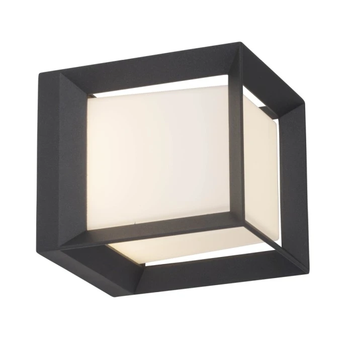 AEG Kubus Außensockelleuchte LED Anthrazit, Weiß, 1-flammig 5 AEG Kubus Außensockelleuchte LED Anthrazit, Weiß, 1-flammig – Bild 4