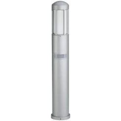 Albert Leuchten 2009 Sockelleuchte Silber, 1-flammig, Bewegungsmelder