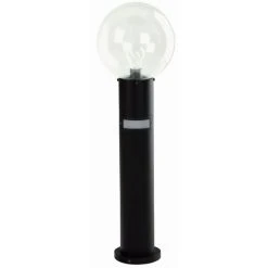 Albert Leuchten 2010 Sockelleuchte Schwarz, 1-flammig, Bewegungsmelder