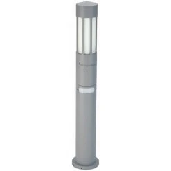 Albert Leuchten 2019 Sockelleuchte Silber, 1-flammig, Bewegungsmelder