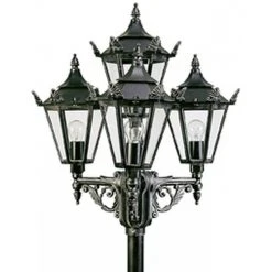 Albert Leuchten 2056 Kandelaber Schwarz, Silber, 4-flammig