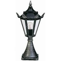 Albert Leuchten 533 Sockelleuchte Schwarz, Silber, 1-flammig