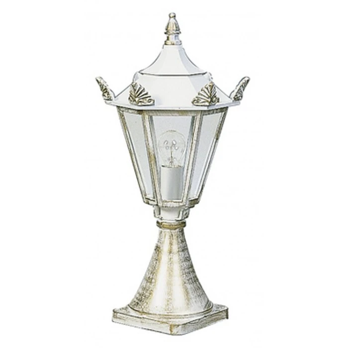 Albert Leuchten 533 Sockelleuchte Weiß, Gold, 1-flammig 4 Albert Leuchten 533 Sockelleuchte Weiß, Gold, 1-flammig – Bild 2