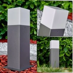 Hofstein Algier Sockelleuchte LED Anthrazit, 1-flammig