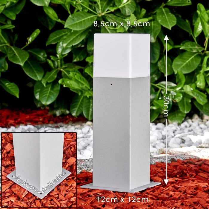 Hofstein Algier Sockelleuchte LED Grau, 1-flammig 4 Hofstein Algier Sockelleuchte LED Grau, 1-flammig – Bild 2