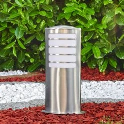 Hofstein Alslev Außenleuchte Edelstahl, 1-flammig -Günstiges Wegeleuchten Geschäft alslev aussenleuchte h3291924 do1 2