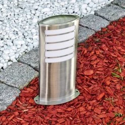 Hofstein Alslev Außenleuchte Edelstahl, 1-flammig -Günstiges Wegeleuchten Geschäft alslev aussenleuchte h3291924 do1 3