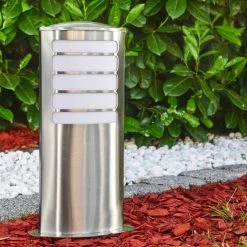 Hofstein Alslev Außenleuchte Edelstahl, 1-flammig -Günstiges Wegeleuchten Geschäft alslev aussenleuchte h3291924 do1 6