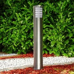 Hofstein Alslev Wegeleuchte Edelstahl, 1-flammig -Günstiges Wegeleuchten Geschäft alslev wegeleuchte h3291948 do1 2