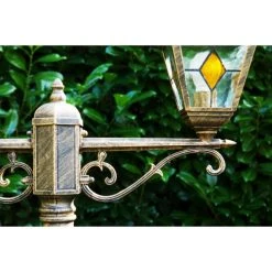 Hofstein Antibes Kandelaber Braun, Gold, 2-flammig -Günstiges Wegeleuchten Geschäft antibes kandelaber h159 6