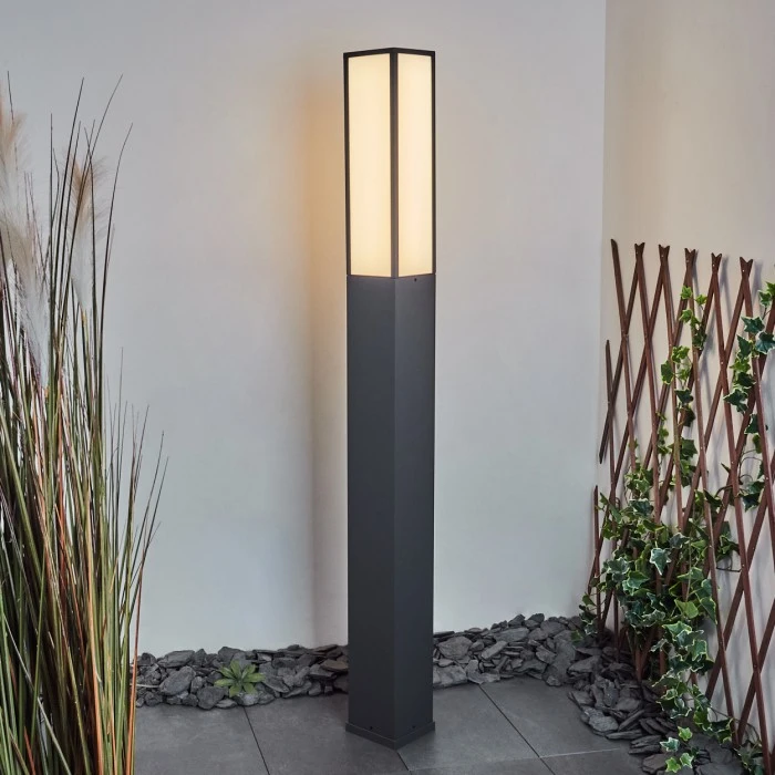 Hofstein Apidou Wegeleuchte LED Anthrazit, 1-flammig 13 Hofstein Apidou Wegeleuchte LED Anthrazit, 1-flammig – Bild 11