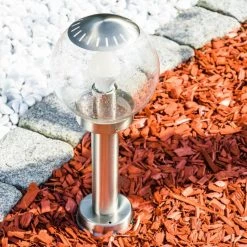 Hofstein Außensockelleuchte Cordova Edelstahl, 1-flammig -Günstiges Wegeleuchten Geschäft aussensockelleuchte cordova h3006047 5