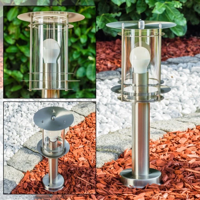 Hofstein Außensockelleuchte Valdez Edelstahl, 1-flammig 13 Hofstein Außensockelleuchte Valdez Edelstahl, 1-flammig – Bild 11