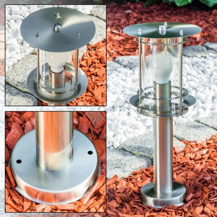 Hofstein Außensockelleuchte Valdez Edelstahl, 1-flammig 14 Hofstein Außensockelleuchte Valdez Edelstahl, 1-flammig – Bild 12