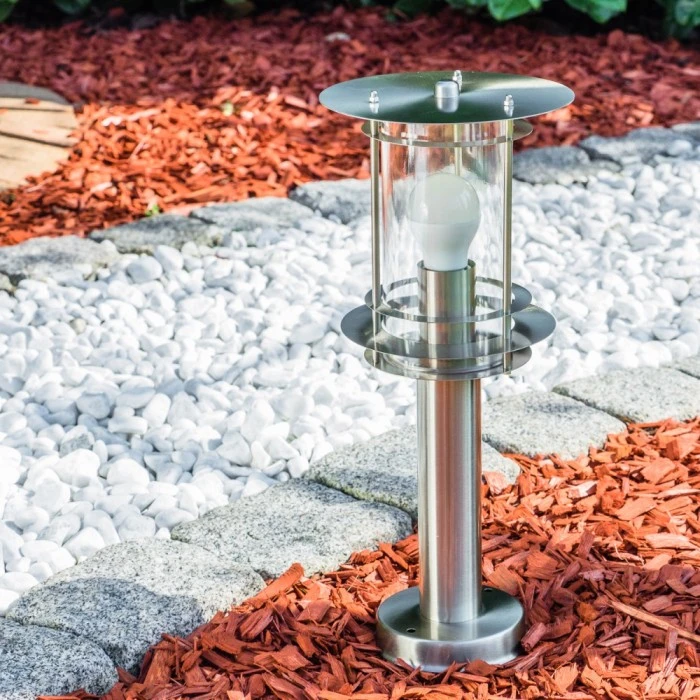 Hofstein Außensockelleuchte Valdez Edelstahl, 1-flammig 15 Hofstein Außensockelleuchte Valdez Edelstahl, 1-flammig – Bild 13
