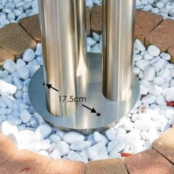 Hofstein Außenwegeleuchte Trones Edelstahl, 3-flammig -Günstiges Wegeleuchten Geschäft aussenwegeleuchte trones h3007037 5