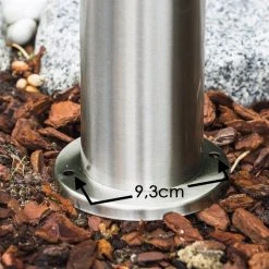 Hofstein Avize Außensockelleuchte Edelstahl, 1-flammig, Bewegungsmelder -Günstiges Wegeleuchten Geschäft avize aussensockelleuchte h140 2