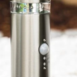 Hofstein Avize Außensockelleuchte Edelstahl, 1-flammig, Bewegungsmelder -Günstiges Wegeleuchten Geschäft avize aussensockelleuchte h140 5