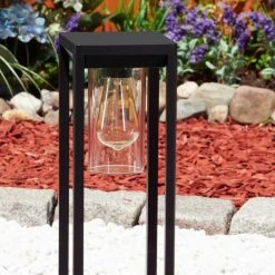 Hofstein Baoshan Sockelleuchte Schwarz, 1-flammig -Günstiges Wegeleuchten Geschäft baoshan sockelleuchte h3323878 8