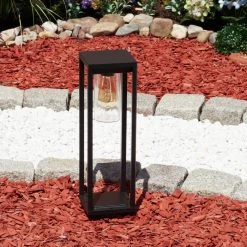 Hofstein Baoshan Sockelleuchte Schwarz, 1-flammig -Günstiges Wegeleuchten Geschäft baoshan sockelleuchte h3323878 9