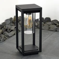 Hofstein Baoshan Sockelleuchte Schwarz, 1-flammig -Günstiges Wegeleuchten Geschäft baoshan sockelleuchte h3330197 9