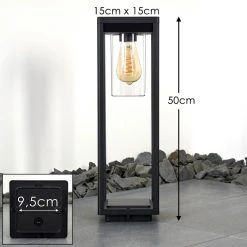 Hofstein Baoshan Sockelleuchte Schwarz, 1-flammig 23 Hofstein Baoshan Sockelleuchte Schwarz, 1-flammig -Günstiges Wegeleuchten Geschäft baoshan sockelleuchte h3330210 1