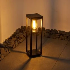 Hofstein Baoshan Sockelleuchte Schwarz, 1-flammig 37 Hofstein Baoshan Sockelleuchte Schwarz, 1-flammig -Günstiges Wegeleuchten Geschäft baoshan sockelleuchte h3330210 15