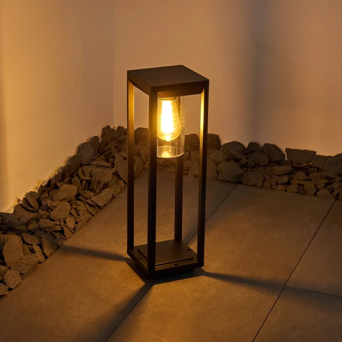 Hofstein Baoshan Sockelleuchte Schwarz, 1-flammig 18 Hofstein Baoshan Sockelleuchte Schwarz, 1-flammig – Bild 16