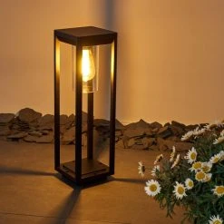 Hofstein Baoshan Sockelleuchte Schwarz, 1-flammig 39 Hofstein Baoshan Sockelleuchte Schwarz, 1-flammig -Günstiges Wegeleuchten Geschäft baoshan sockelleuchte h3330210 17