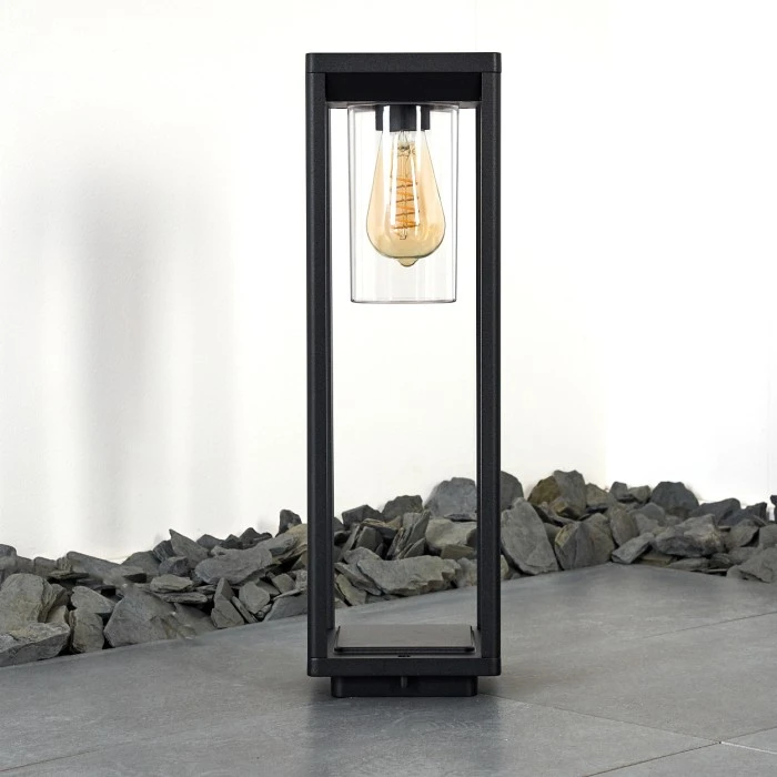 Hofstein Baoshan Sockelleuchte Schwarz, 1-flammig 7 Hofstein Baoshan Sockelleuchte Schwarz, 1-flammig – Bild 5