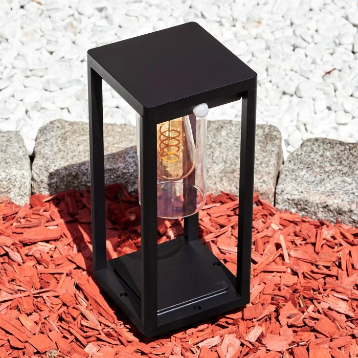 Hofstein Baoshan Wegeleuchte Schwarz, 1-flammig, Bewegungsmelder 4 Hofstein Baoshan Wegeleuchte Schwarz, 1-flammig, Bewegungsmelder – Bild 2