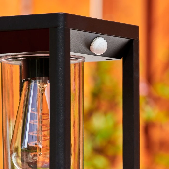Hofstein Baoshan Wegeleuchte Schwarz, 1-flammig, Bewegungsmelder 5 Hofstein Baoshan Wegeleuchte Schwarz, 1-flammig, Bewegungsmelder – Bild 3