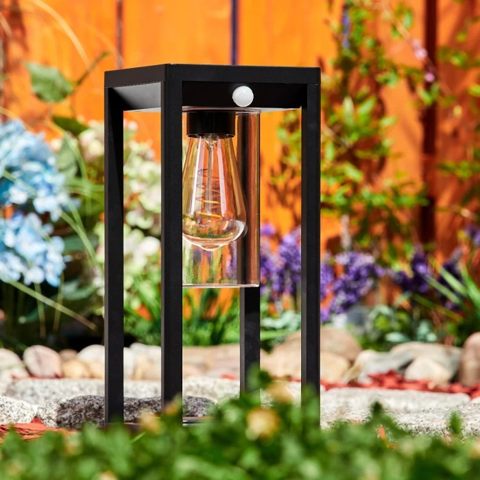 Hofstein Baoshan Wegeleuchte Schwarz, 1-flammig, Bewegungsmelder 9 Hofstein Baoshan Wegeleuchte Schwarz, 1-flammig, Bewegungsmelder – Bild 7