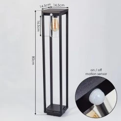 Hofstein Baoshan Wegeleuchte Schwarz, 1-flammig, Bewegungsmelder -Günstiges Wegeleuchten Geschäft baoshan wegeleuchte h3451618 3