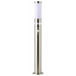 Brilliant Leuchten Brilliant Bole Außenstandleuchte Edelstahl, 1-flammig, Bewegungsmelder