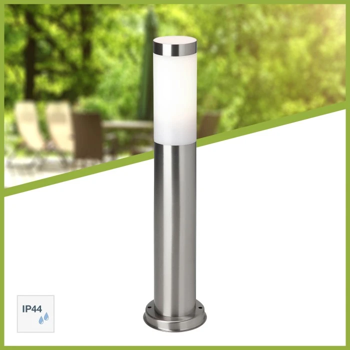 Brilliant Leuchten Brilliant Chorus Außensockelleuchte Edelstahl, 1-flammig 4 Brilliant Leuchten Brilliant Chorus Außensockelleuchte Edelstahl, 1-flammig – Bild 2