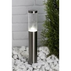 Brilliant Leuchten Bergen Sockelleuchte LED Edelstahl, 1-flammig -Günstiges Wegeleuchten Geschäft brilliant leuchten bergen sockelleuchte g40084 82 2