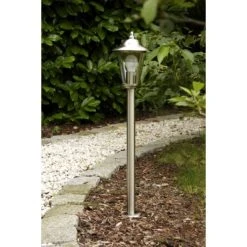 Brilliant Leuchten Brilliant Neil Außenstandleuchte Edelstahl, Transparent, Klar, 1-flammig -Günstiges Wegeleuchten Geschäft brilliant neil aussenstandleuchte 40385 82 do1 2