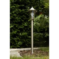 Brilliant Leuchten Brilliant Neil Außenstandleuchte Edelstahl, Transparent, Klar, 1-flammig -Günstiges Wegeleuchten Geschäft brilliant neil aussenstandleuchte 40385 82 do1 3