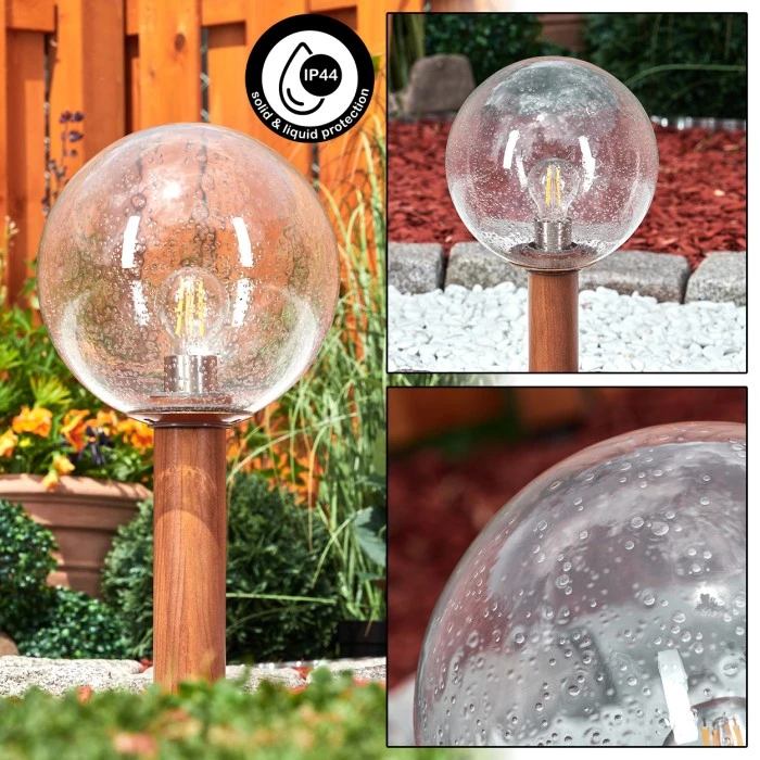 Hofstein Bubodefo Sockelleuchte Braun, Holzoptik, 1-flammig 3 Hofstein Bubodefo Sockelleuchte Braun, Holzoptik, 1-flammig