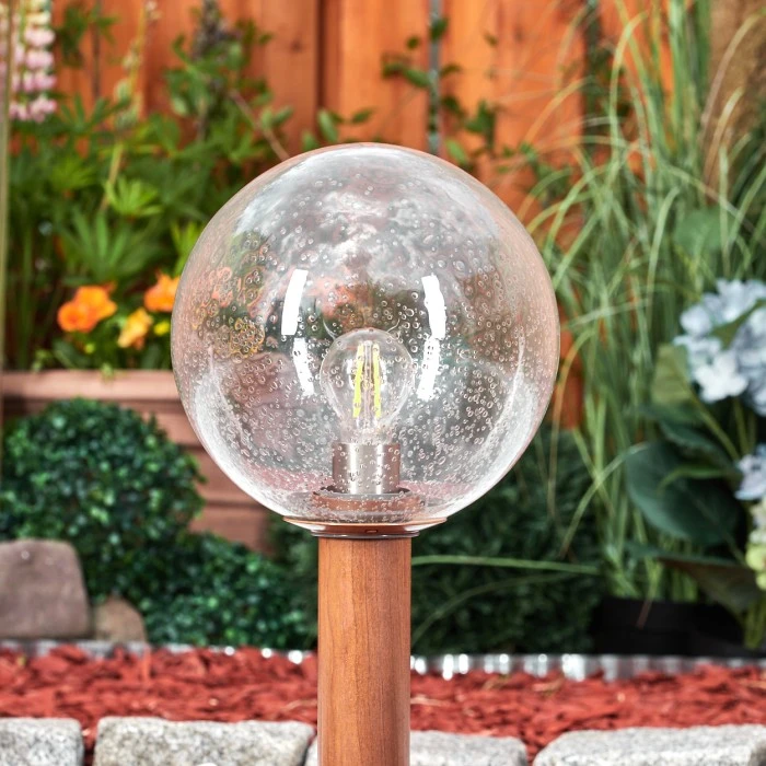 Hofstein Bubodefo Sockelleuchte Braun, Holzoptik, 1-flammig 11 Hofstein Bubodefo Sockelleuchte Braun, Holzoptik, 1-flammig – Bild 9