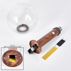 Hofstein Bubodefo Sockelleuchte Braun, Holzoptik, 1-flammig, Bewegungsmelder -Günstiges Wegeleuchten Geschäft bubodefo sockelleuchte h3600818 4