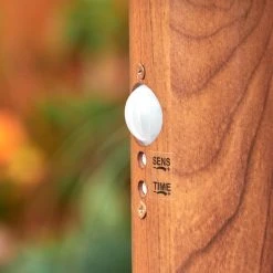 Hofstein Bubodefo Wegeleuchte Braun, Holzoptik, 1-flammig, Bewegungsmelder -Günstiges Wegeleuchten Geschäft bubodefo wegeleuchte h3600863 2