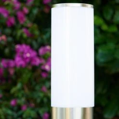 Hofstein Caserta Außenstehleuchte Edelstahl, Weiß, 1-flammig -Günstiges Wegeleuchten Geschäft caserta aussenstehleuchte h306524 7