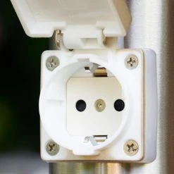 Hofstein Caserta Außenstehleuchte Edelstahl, Weiß, 1-flammig -Günstiges Wegeleuchten Geschäft caserta aussenstehleuchte h306524 9