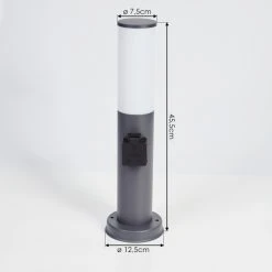 Hofstein Caserta Sockelleuchte Anthrazit, 1-flammig -Günstiges Wegeleuchten Geschäft caserta sockelleuchte h3017890 3