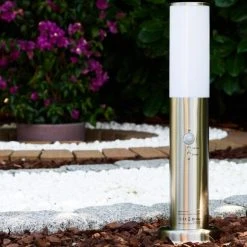 Hofstein Caserta Sockelleuchte Edelstahl, 1-flammig, Bewegungsmelder -Günstiges Wegeleuchten Geschäft caserta sockelleuchte h306531 11