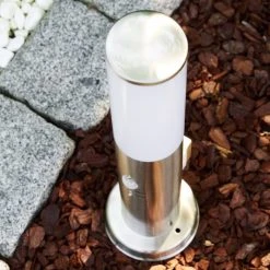 Hofstein Caserta Sockelleuchte Edelstahl, 1-flammig, Bewegungsmelder -Günstiges Wegeleuchten Geschäft caserta sockelleuchte h306531 7